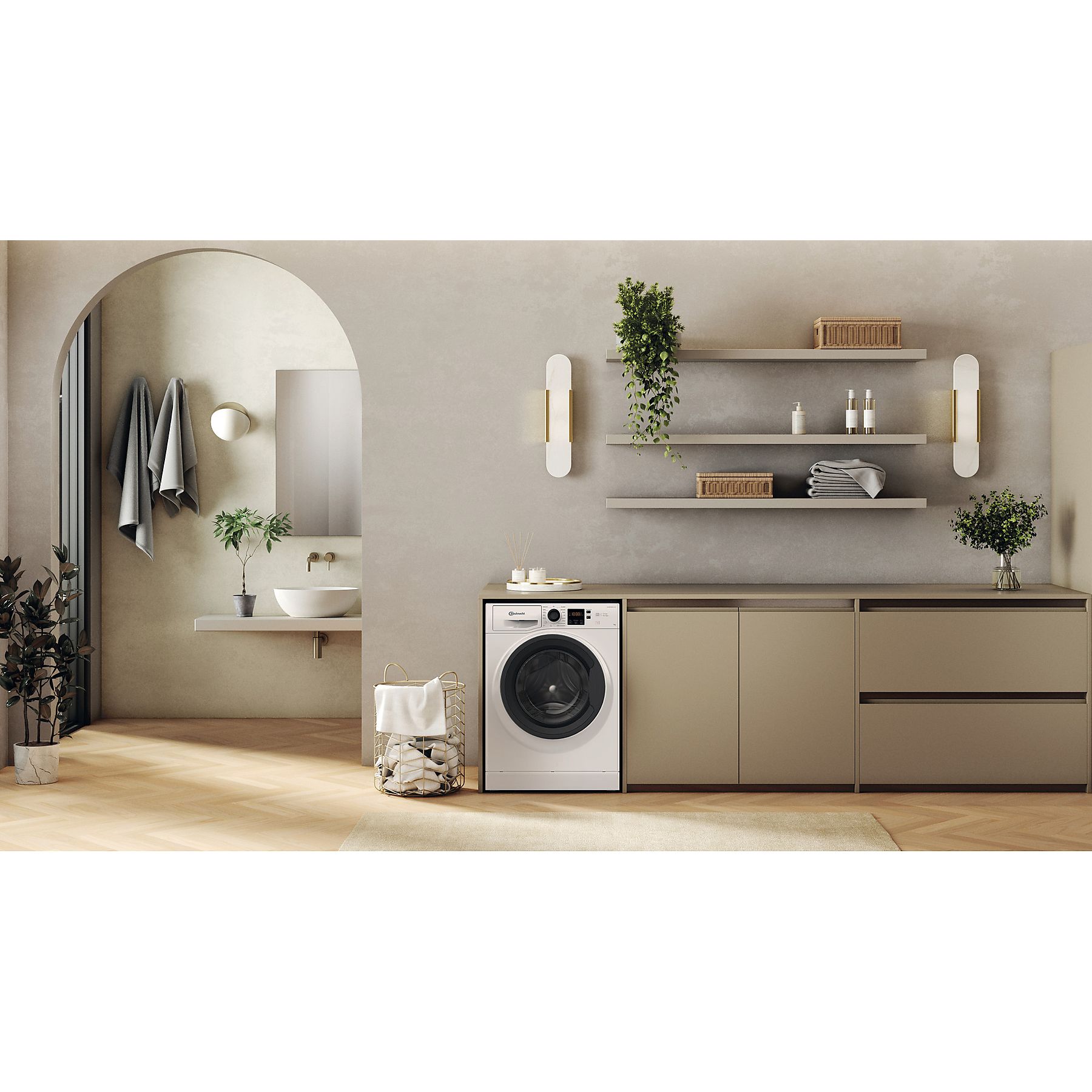BAUKNECHT WM 7 M100 A Waschmaschine (7 kg, 1351 U/Min., A)