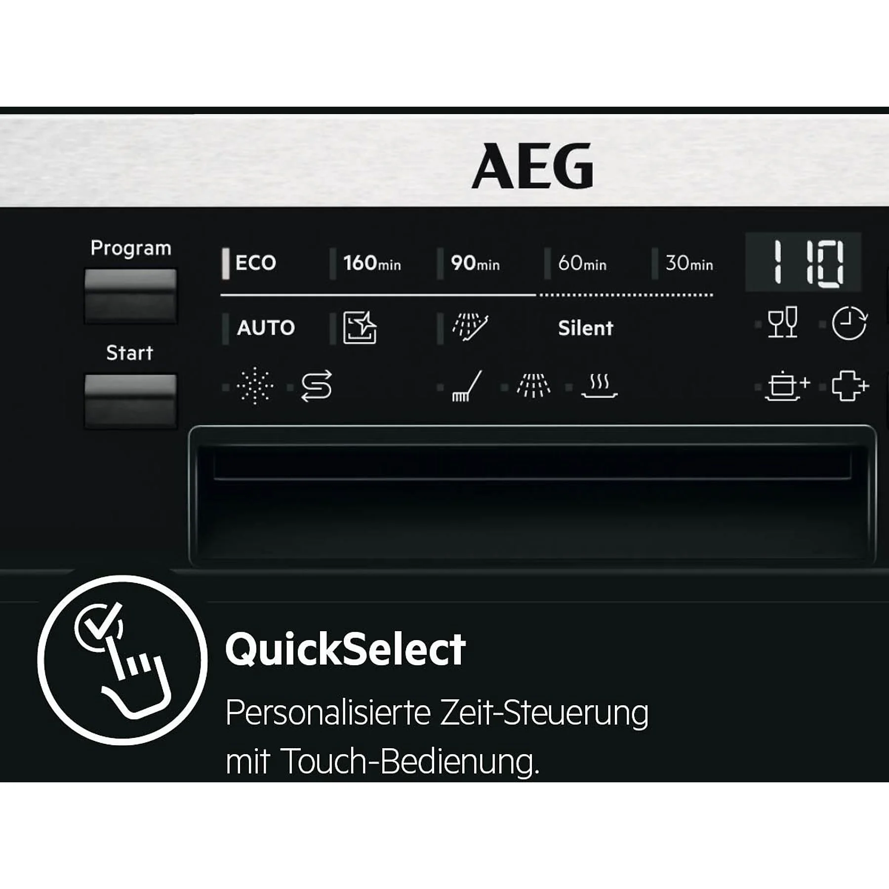 AEG FEE6491AZM Serie 6000 mit SatelliteClean® Geschirrspüler (teilintegrierbar, 596 mm breit, 44 dB (A), C)
