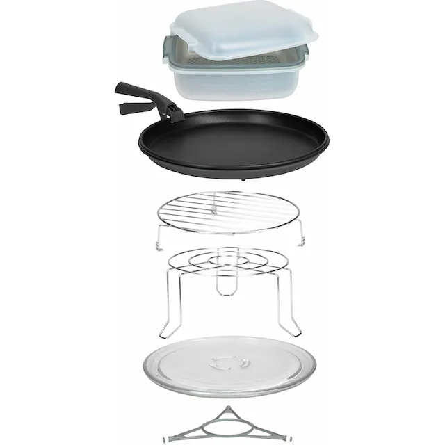 BAUKNECHT Mikrowelle »MW 49 SL«, Grill und Heißluft, 1900 W