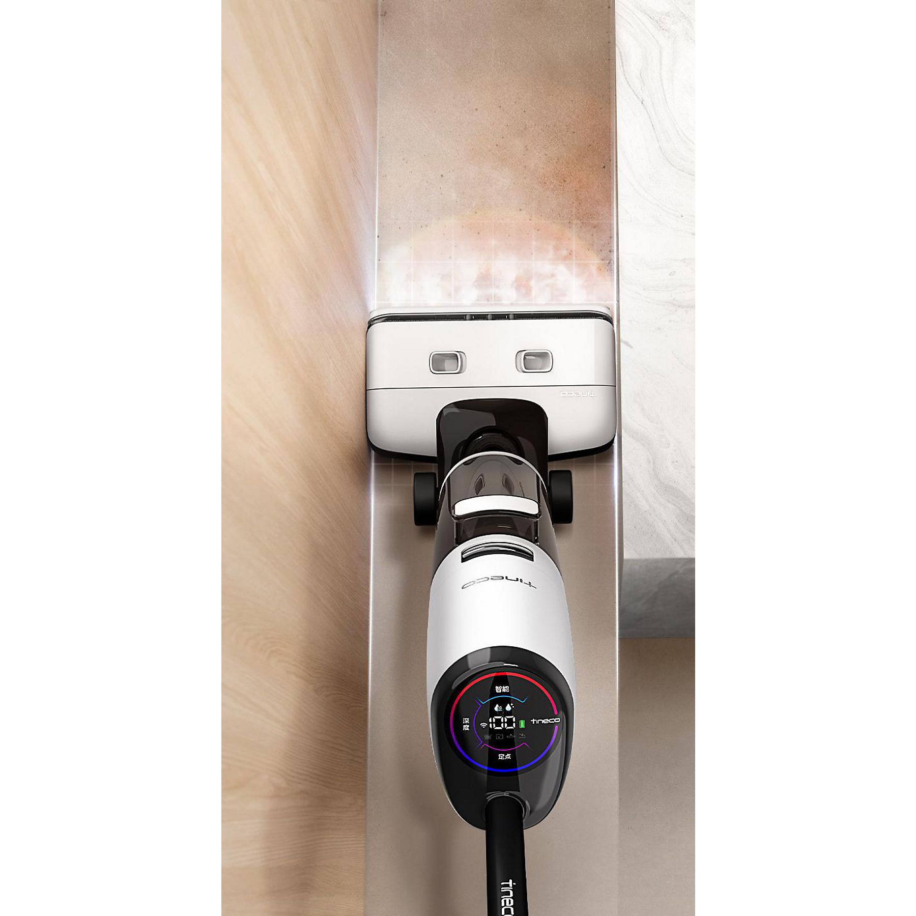 TINECO FLOOR ONE S7 Steam Plus Dampfreiniger, Netz-/Batteriebetrieb