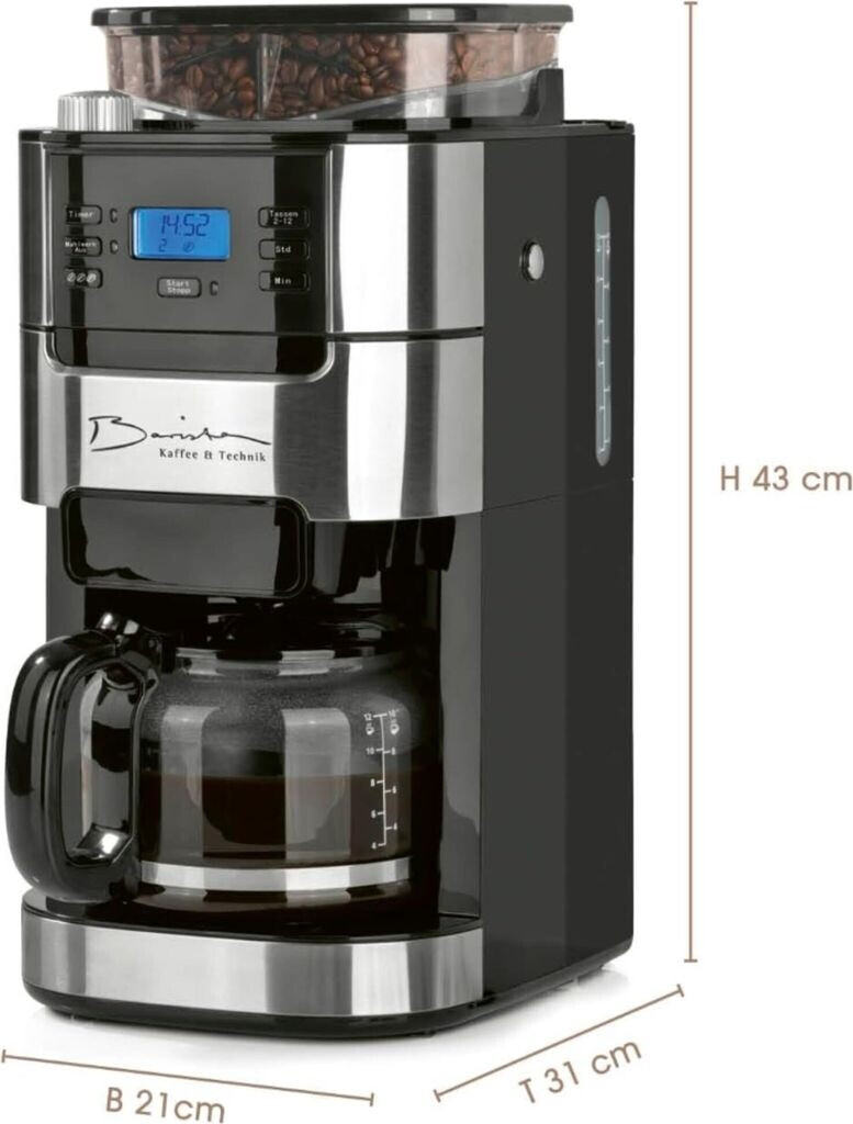 Barista Filterkaffeemaschine mit Mahlwerk