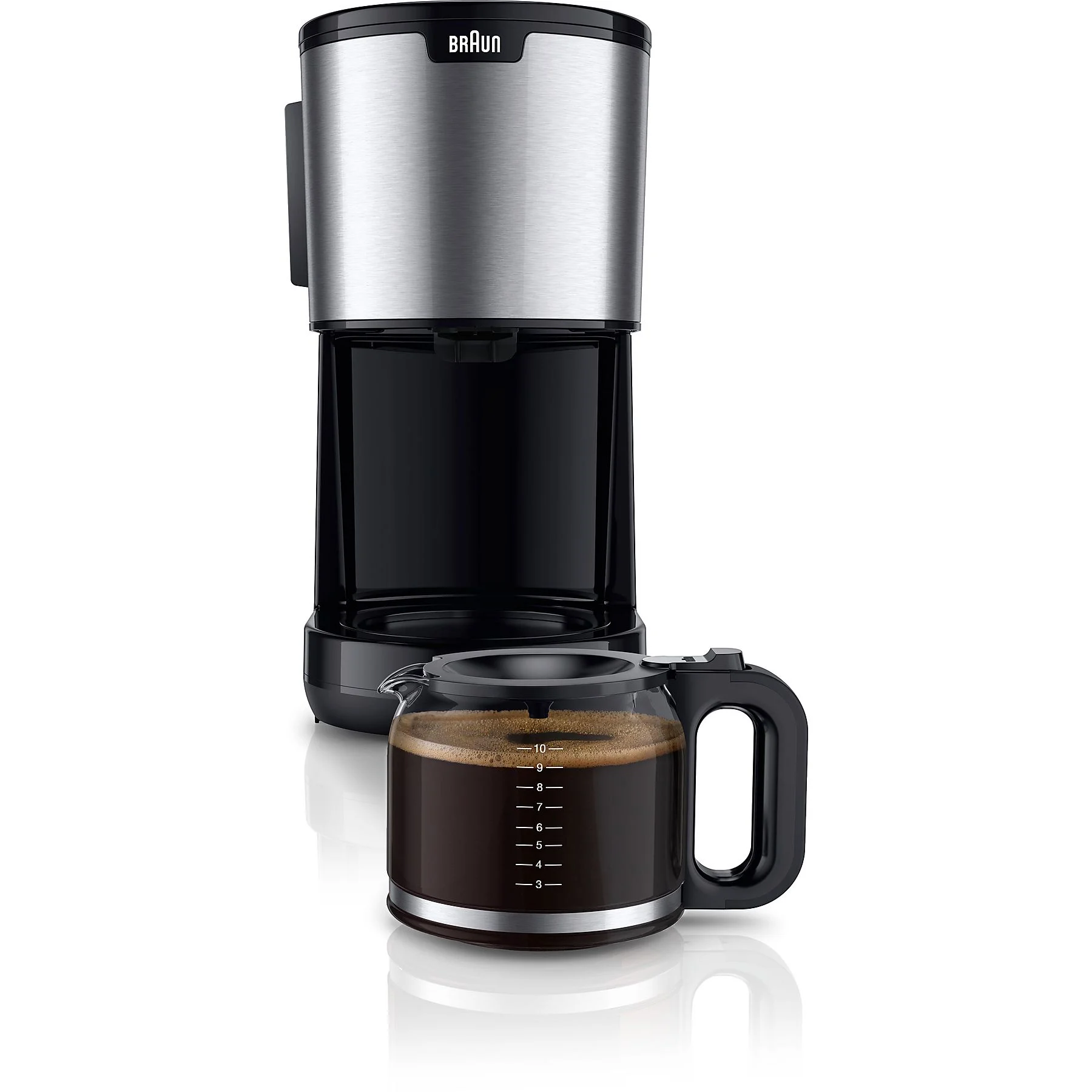 BRAUN PurShine KF 1500 BK Kaffeemaschine Schwarz/Edelstahl