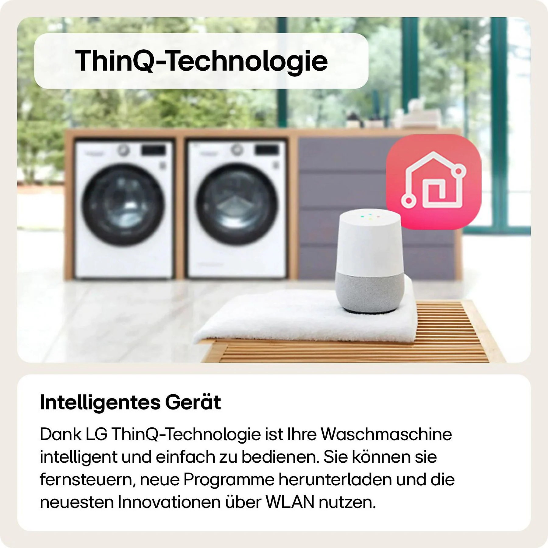 LG W4WR70E61 Serie 7 Waschtrockner (11 kg / 6 kg, 1360 U/Min.)