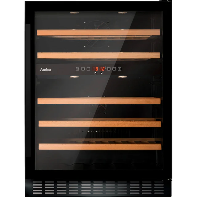Amica Weinkühlschrank »WK 341 110-1 S / WBB 4661 ADB«, für 45 Standardflaschen á 0,75l, Standkühlschrank