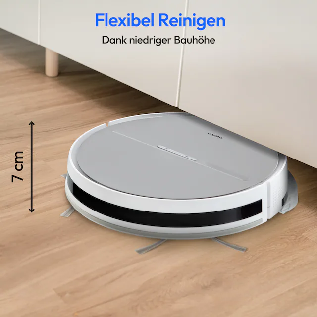 Medion® Saugroboter »mit Wischfunktion E35 SW (MD 18035), 2 kPa Saugleistung«, Gyro-Navigation in S-Linien120 min Laufzeit, integriertes Zubehör