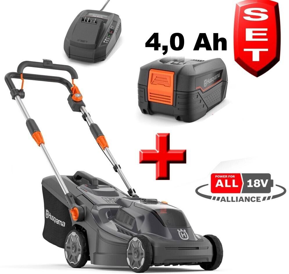 Husqvarna Akku-Rasenmäher Aspire™ LC34-P4A mit Akku Ladegerät