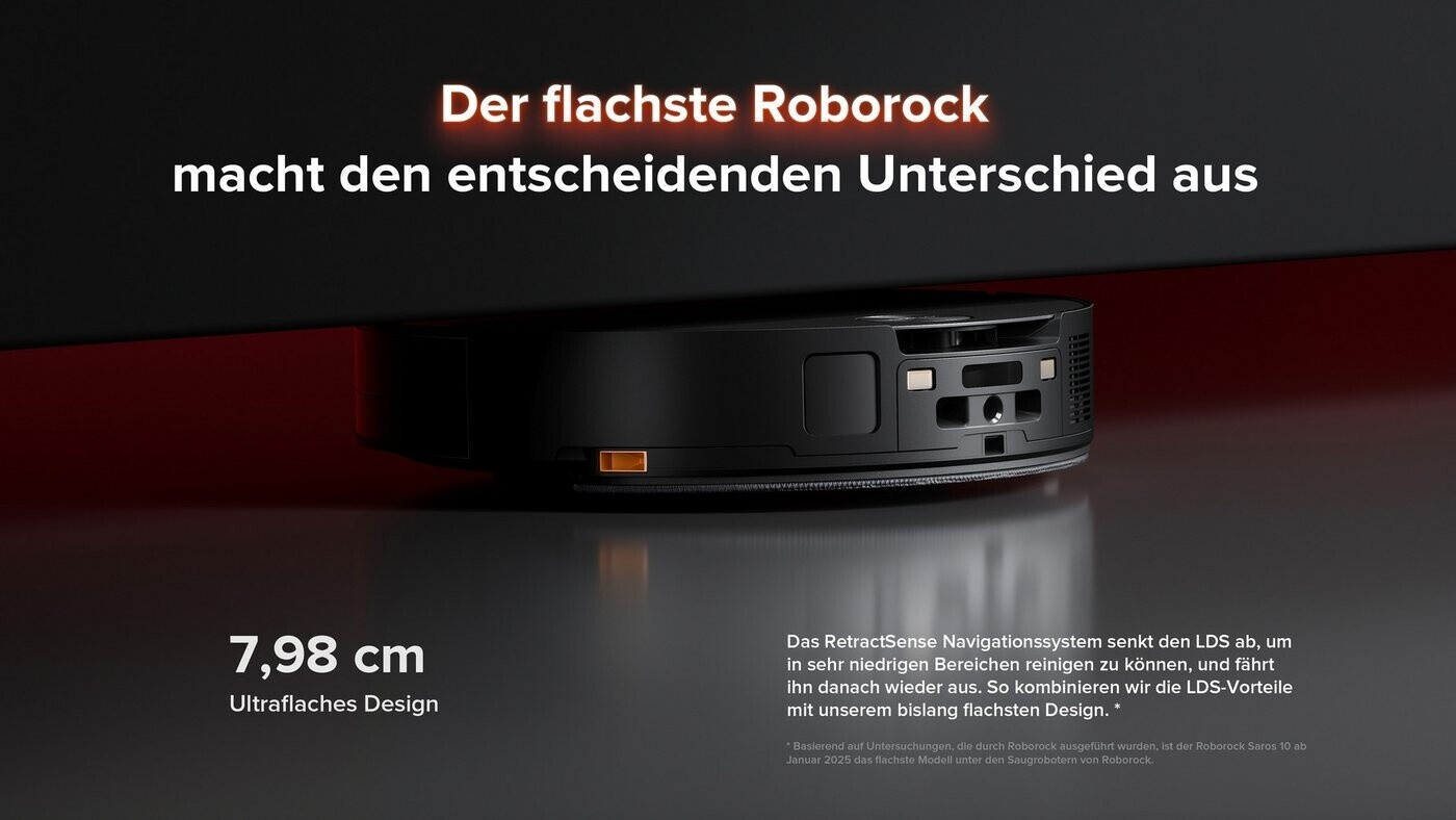 Roborock Saros 10 Saugroboter Black 