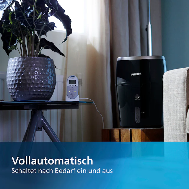Philips Luftbefeuchter »HU4814/10 2000 Serie«, 2 l Wassertank, für 40 m² Räume, mit NanoCloud-Technologie