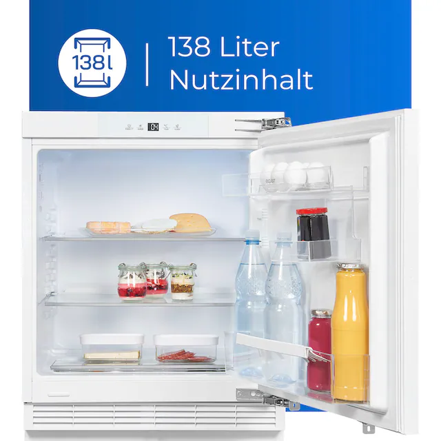 exquisit Einbaukühlschrank »UKS140-V-FE-010D«