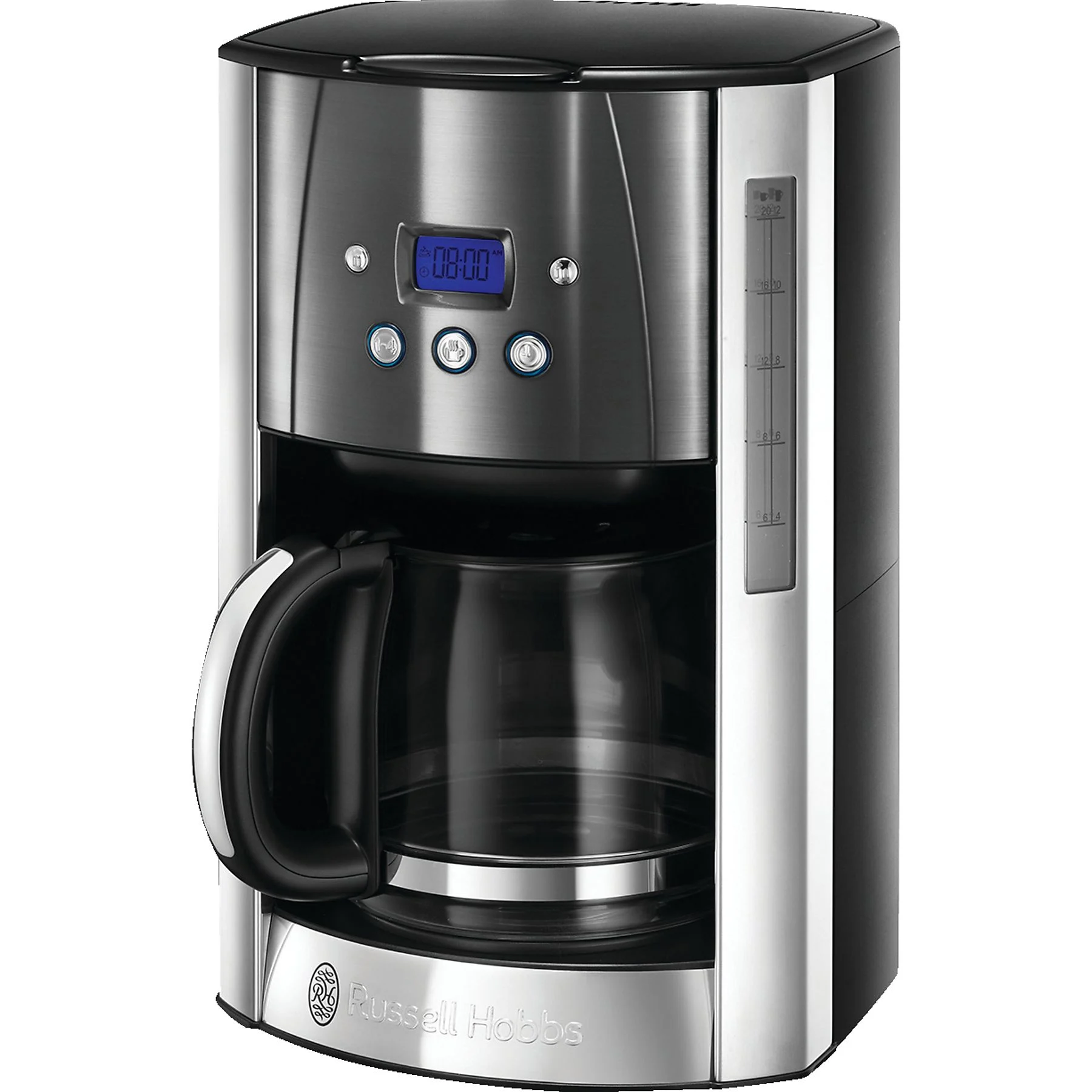 RUSSELL HOBBS 23241-56 Luna Moonlight Grey Kaffeemaschine Edelstahl/Grau