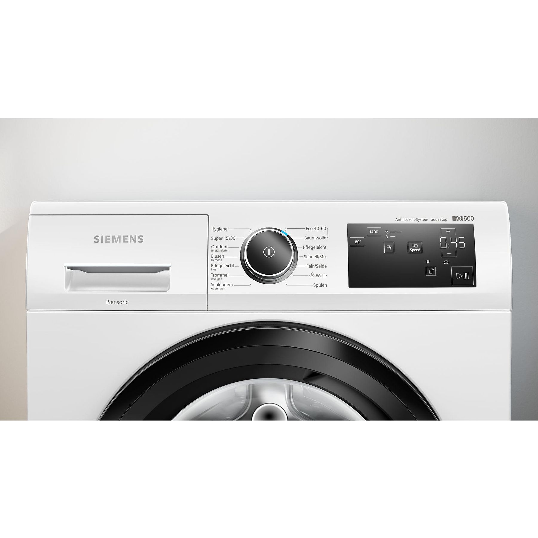 SIEMENS WM14UR5EM2 iQ500 Waschmaschine (9 kg, 1400 U/Min., A)