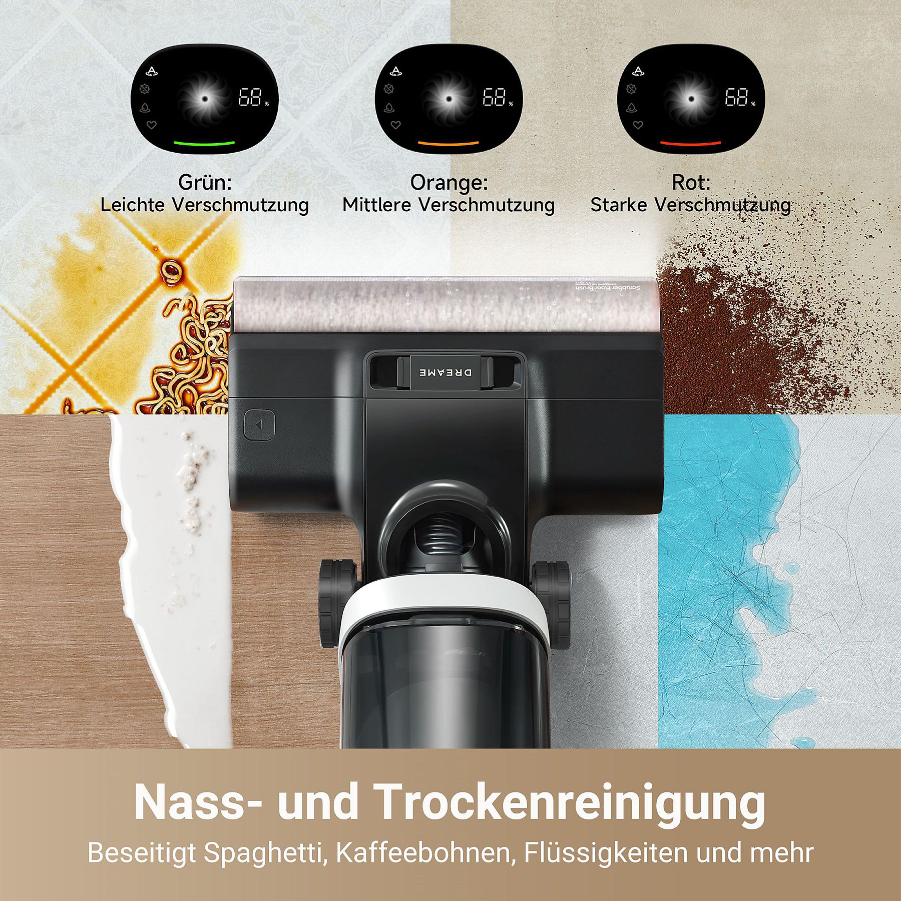 DREAME H14 Pro Nass- /Trockensauger, Akkubetrieb