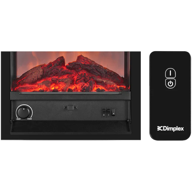Dimplex Elektrokamin »Bellini Black«, 2 Heizstufen 750/1500 W, inkl. Fernbedienung; Optiflame® Flammeneffekt