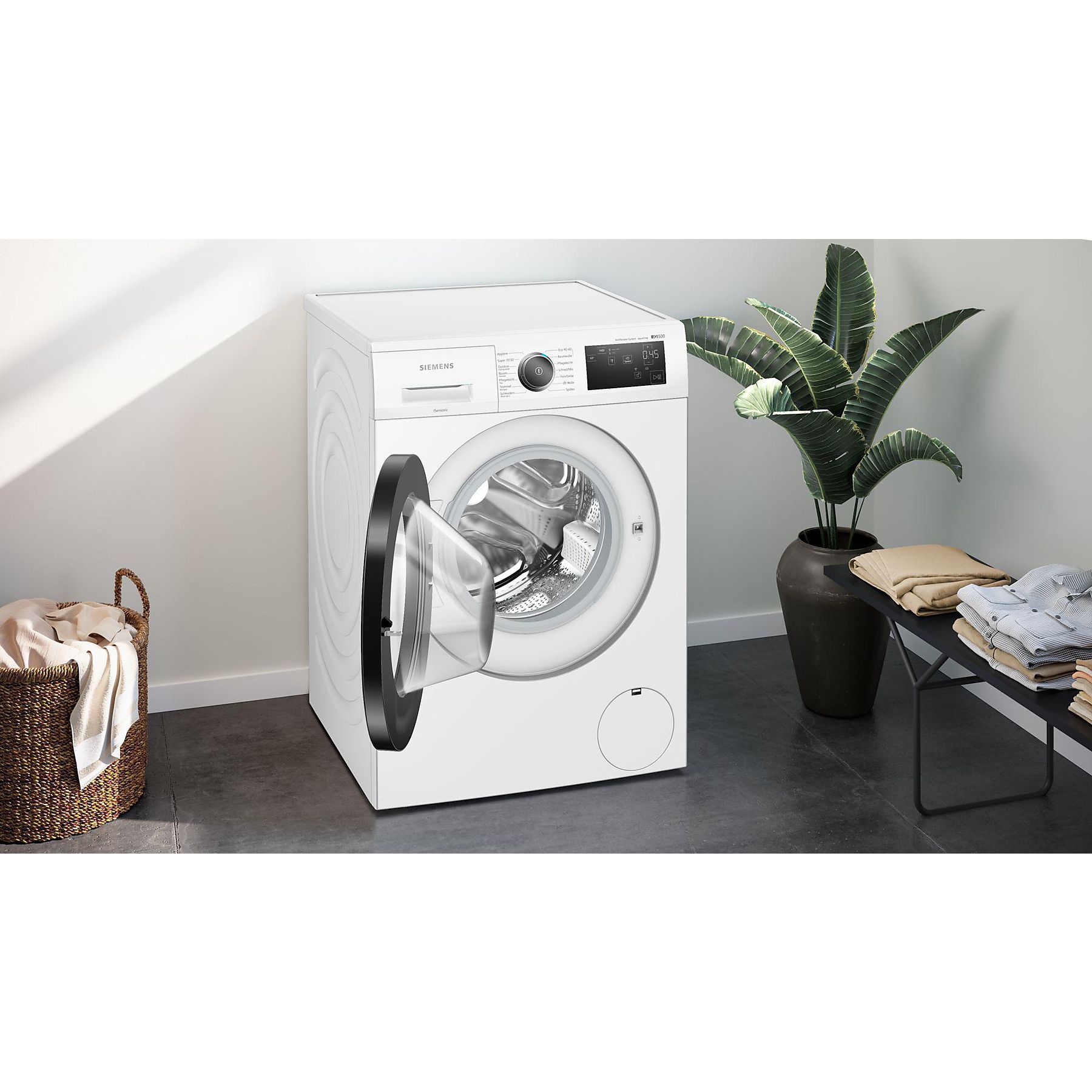 SIEMENS WM14UR5EM2 iQ500 Waschmaschine (9 kg, 1400 U/Min., A)
