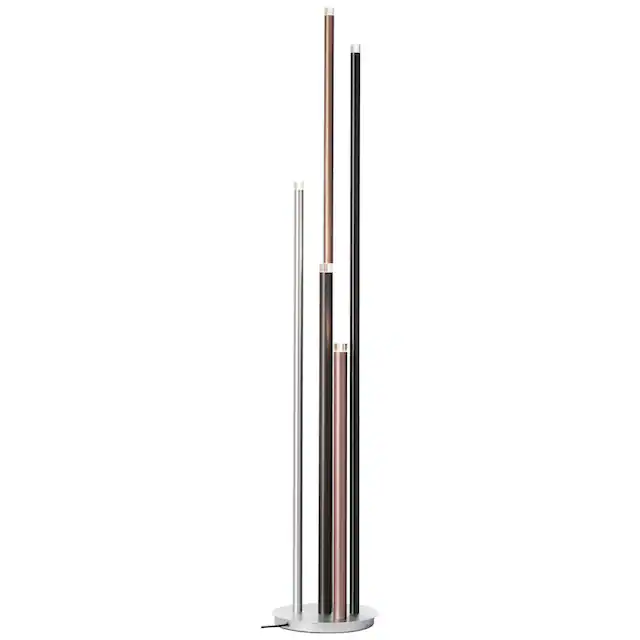 Brilliant Stehlampe »Cembalo«, 5 flammig, Leuchtmittel LED-Modul | LED fest integriert, 5flg mit Fußdimmer, 155 cm Höhe, Ø 28 cm, 2200 lm, 3000 K
