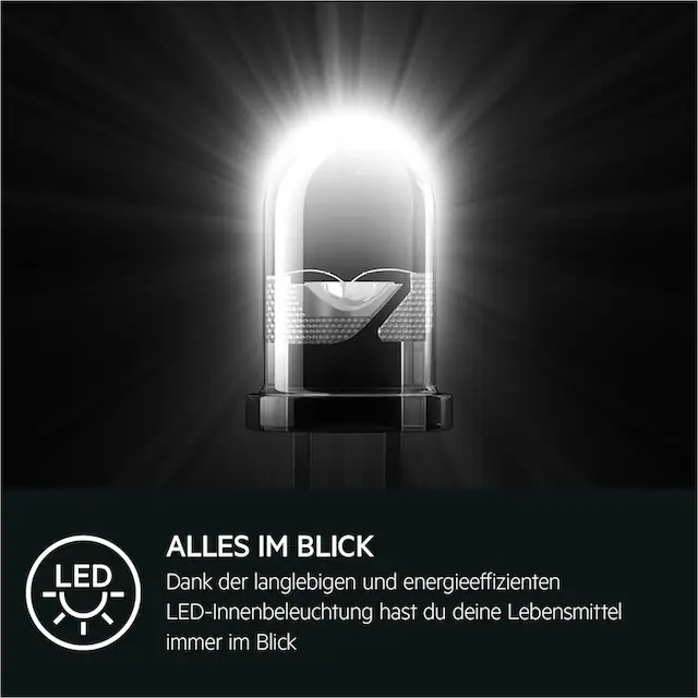 AEG Kühlschrank 6000 »OSF61I82EF«, 4-Sterne-Gefrierfach: Kalte -18° C, sogar im Inneren des Kühlschranks