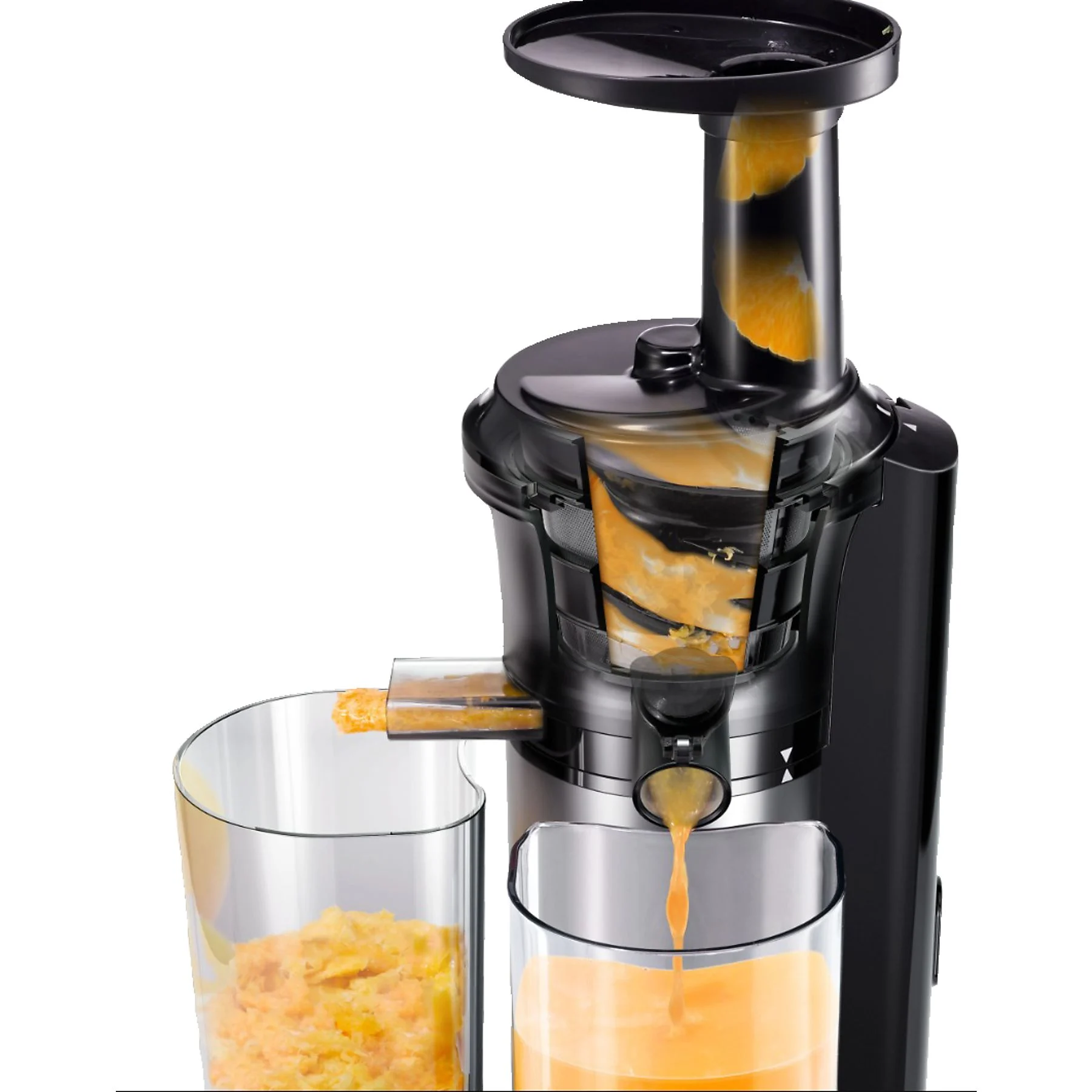 PANASONIC MJ-L 500 Slow Juicer 150 Watt, Edelstahl/Schwarz