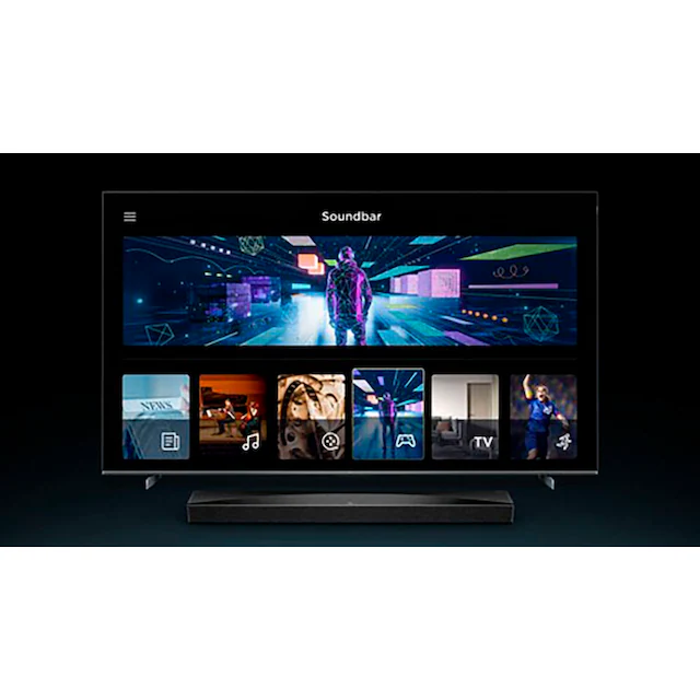 TCL Soundbar »Q85HE 7.1.4 Dolby Atmos und Ray Danz«, AI Sonic, 820 Watt, Airplay, HDMI, Bluetooth, Wandhalterung, Subwoofer