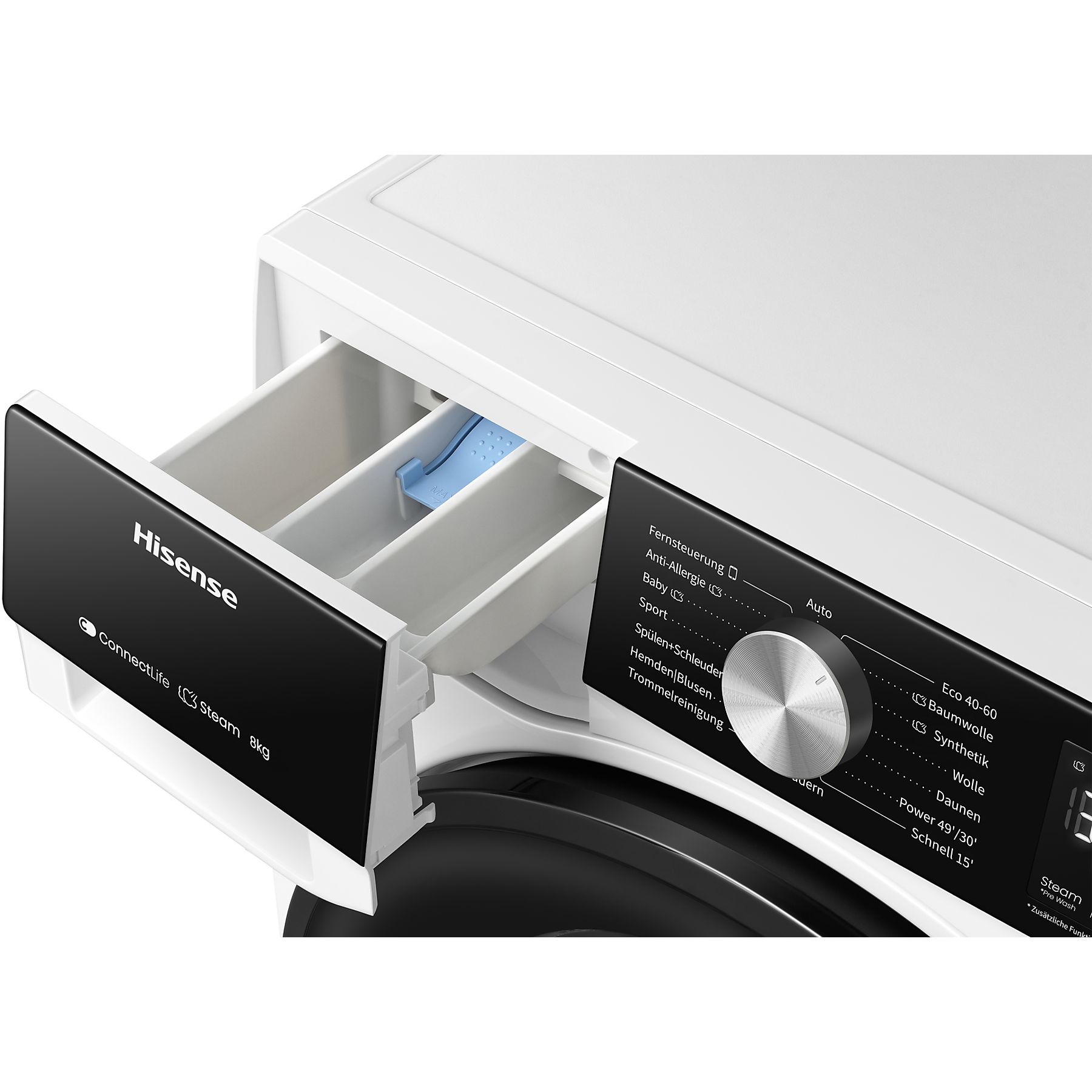 HISENSE WF3S8043BW3 Waschmaschine (8 kg, 1400 U/Min., A)