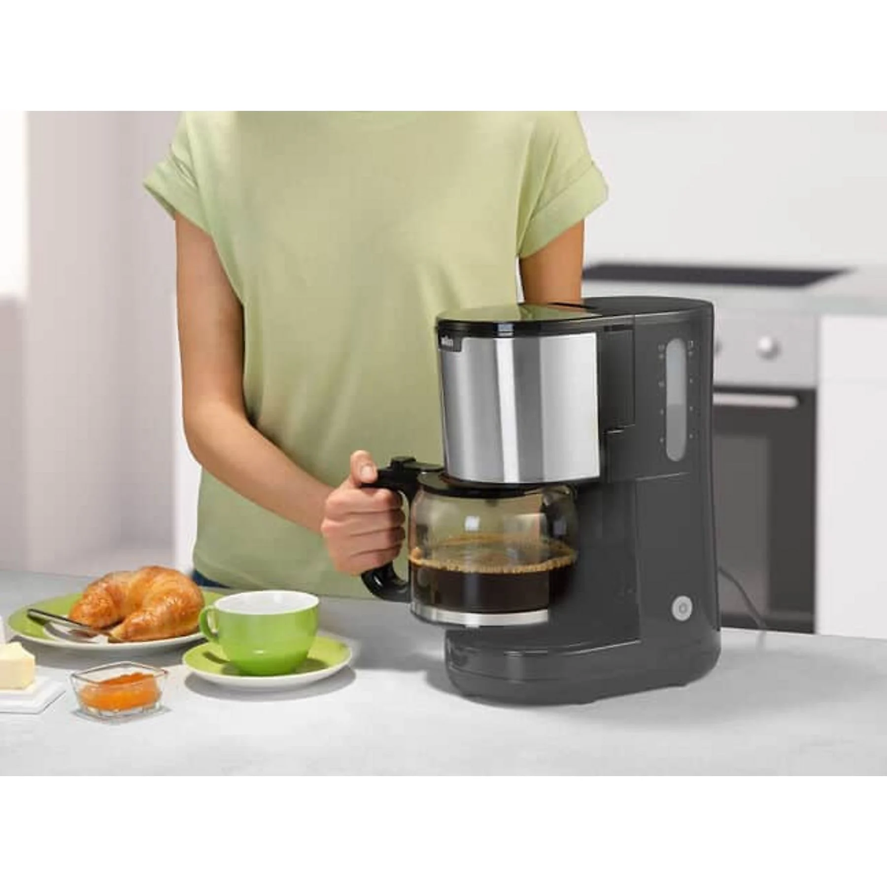 BRAUN PurShine KF 1500 BK Kaffeemaschine Schwarz/Edelstahl