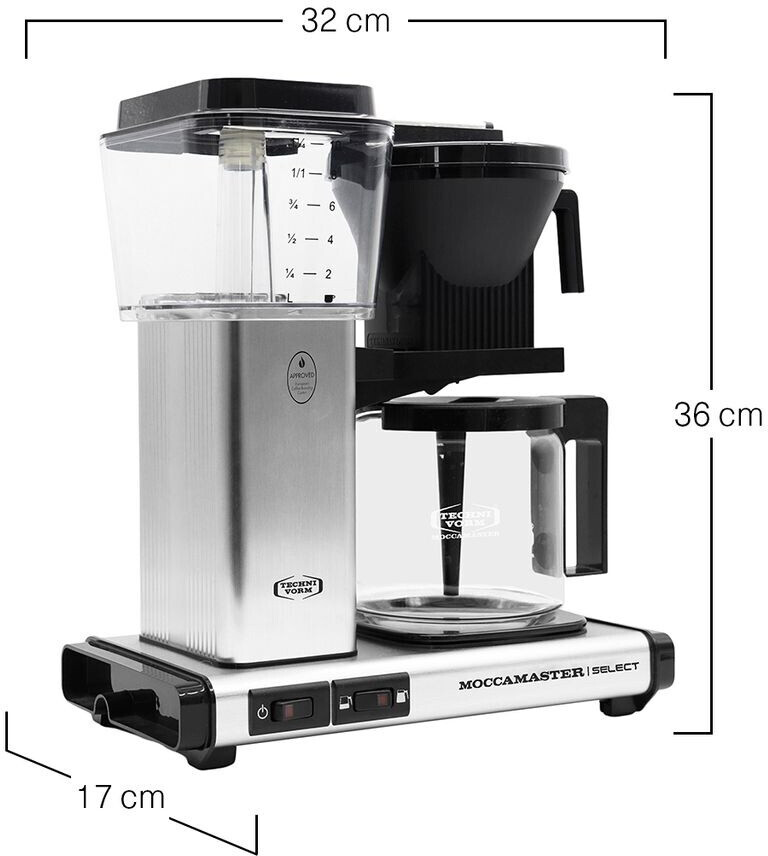 Technivorm Moccamaster KBG Select Aluminium gebürstet