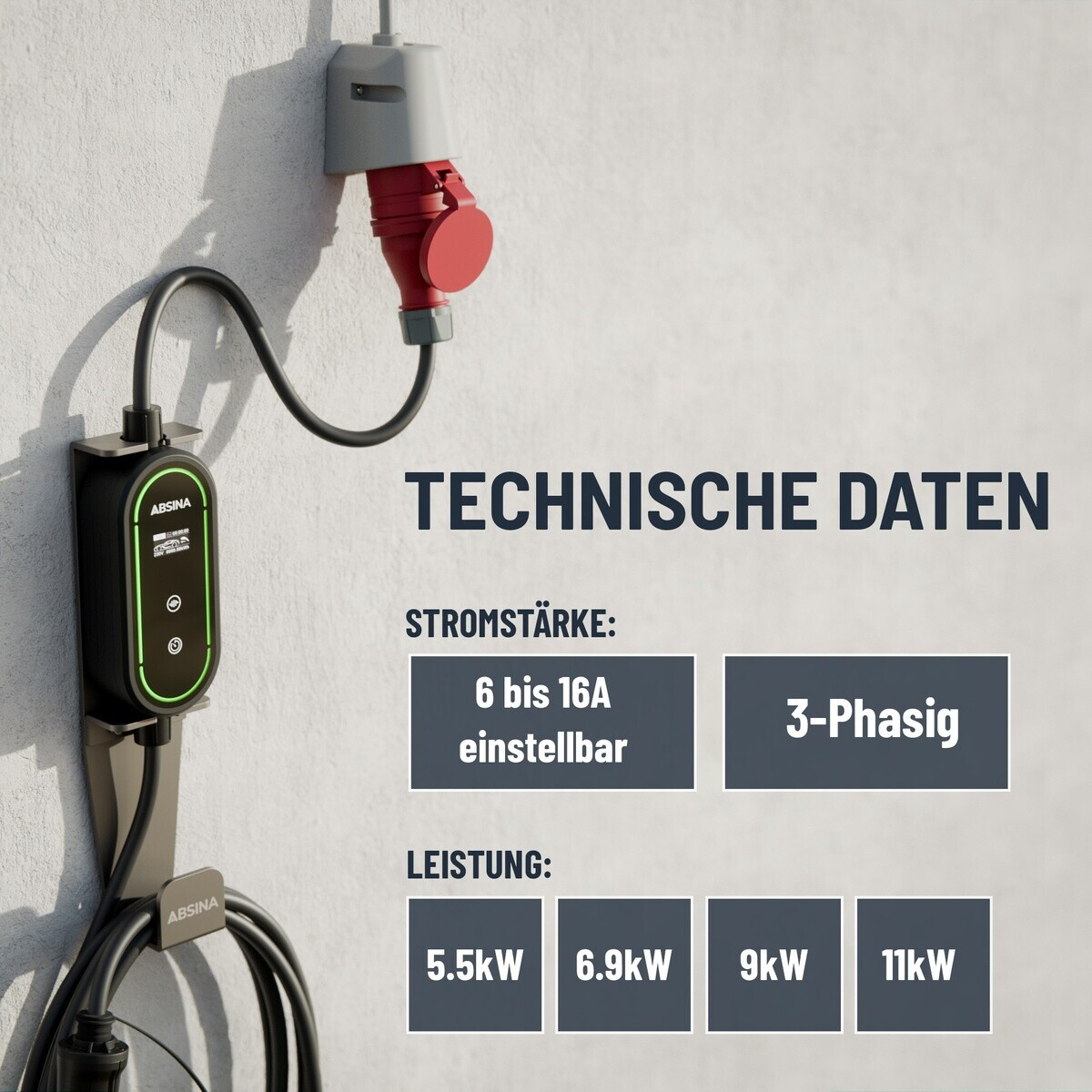 Absina mobile Wallbox 11kW