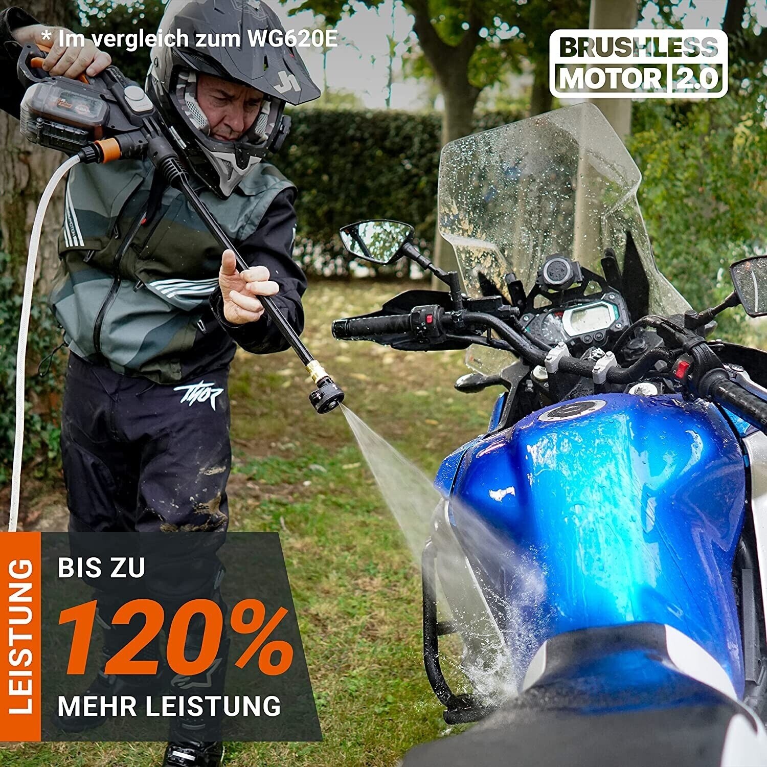Worx Hydroshot Akku-Hochdruckreiniger WG633E.9
