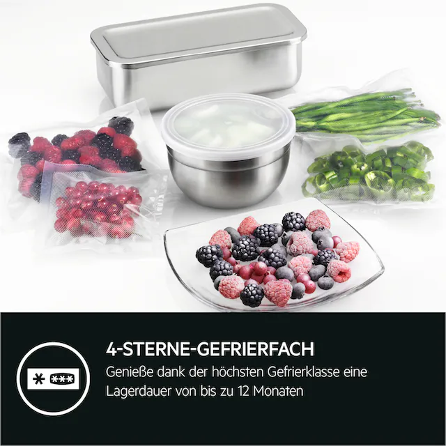 AEG Kühlschrank 6000 »OSF61I82EF«, 4-Sterne-Gefrierfach: Kalte -18° C, sogar im Inneren des Kühlschranks