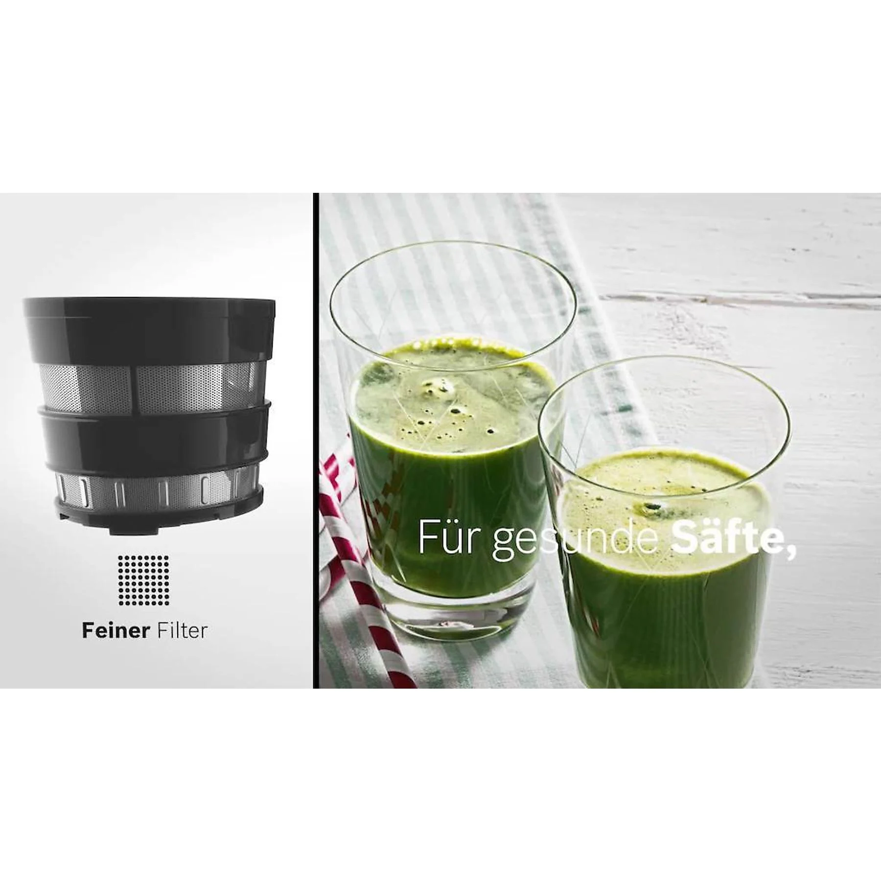BOSCH MESM731M VitaExtract Slow Juicer 150 Watt, Schwarz/Transparent