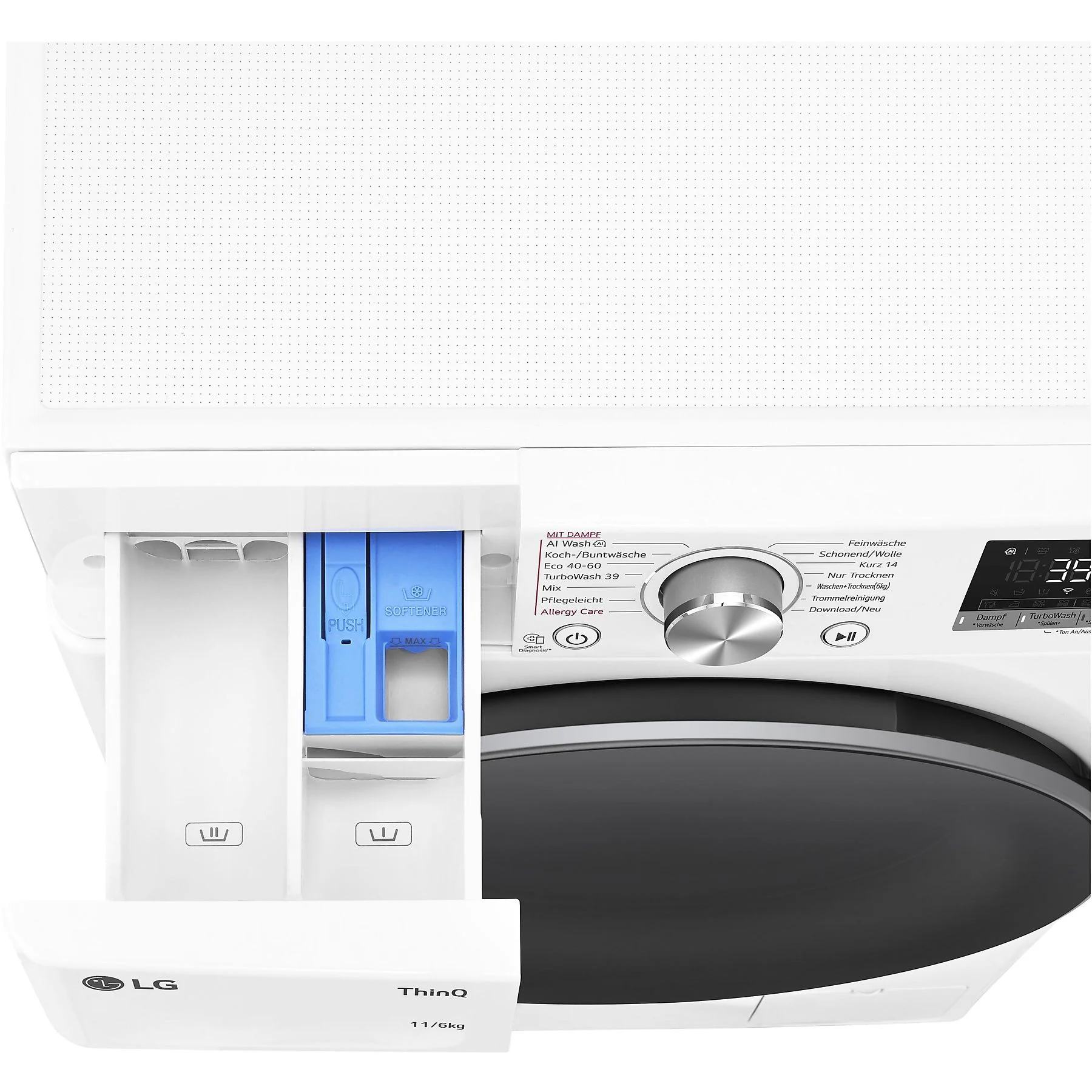 LG W4WR70E61 Serie 7 Waschtrockner (11 kg / 6 kg, 1360 U/Min.)