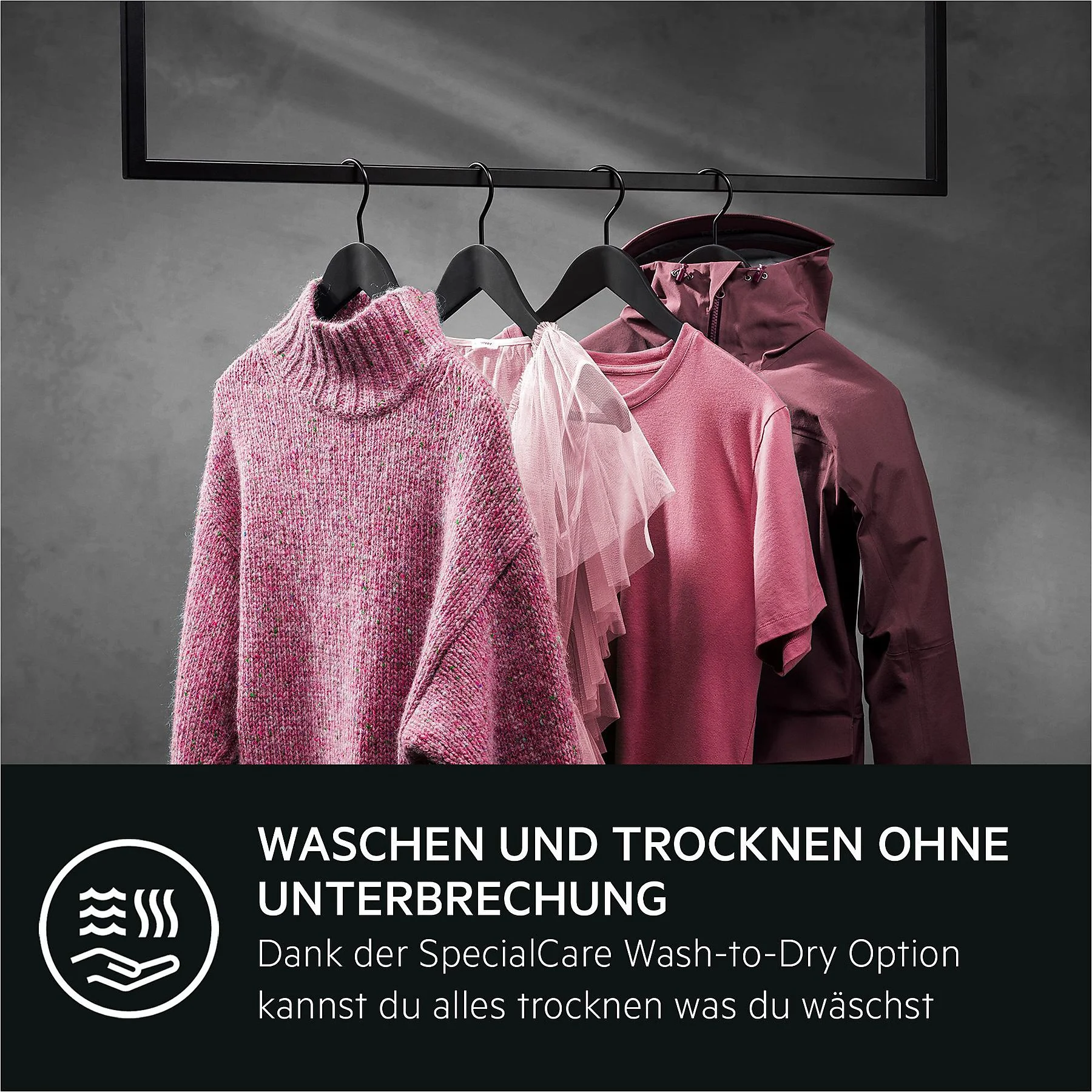 AEG LWR7G60690 Serie 7000 ProSteam® mit Dampfprogramm Waschtrockner (9 kg / 5 kg, 1600 U/Min.)