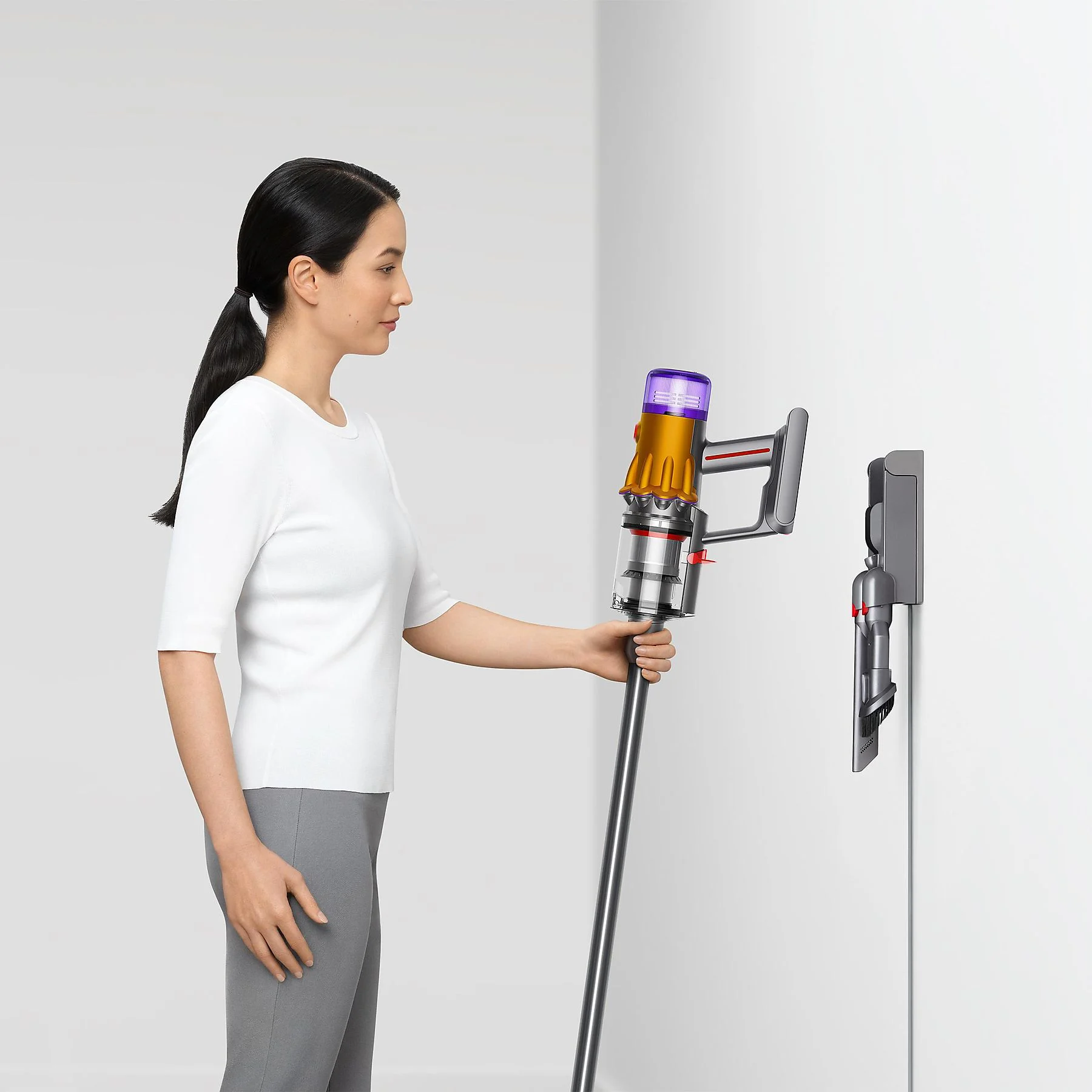 DYSON V12 DETECT SLIM ABSOLUTE (2023) Stielsauger, Akkubetrieb, 545 Watt