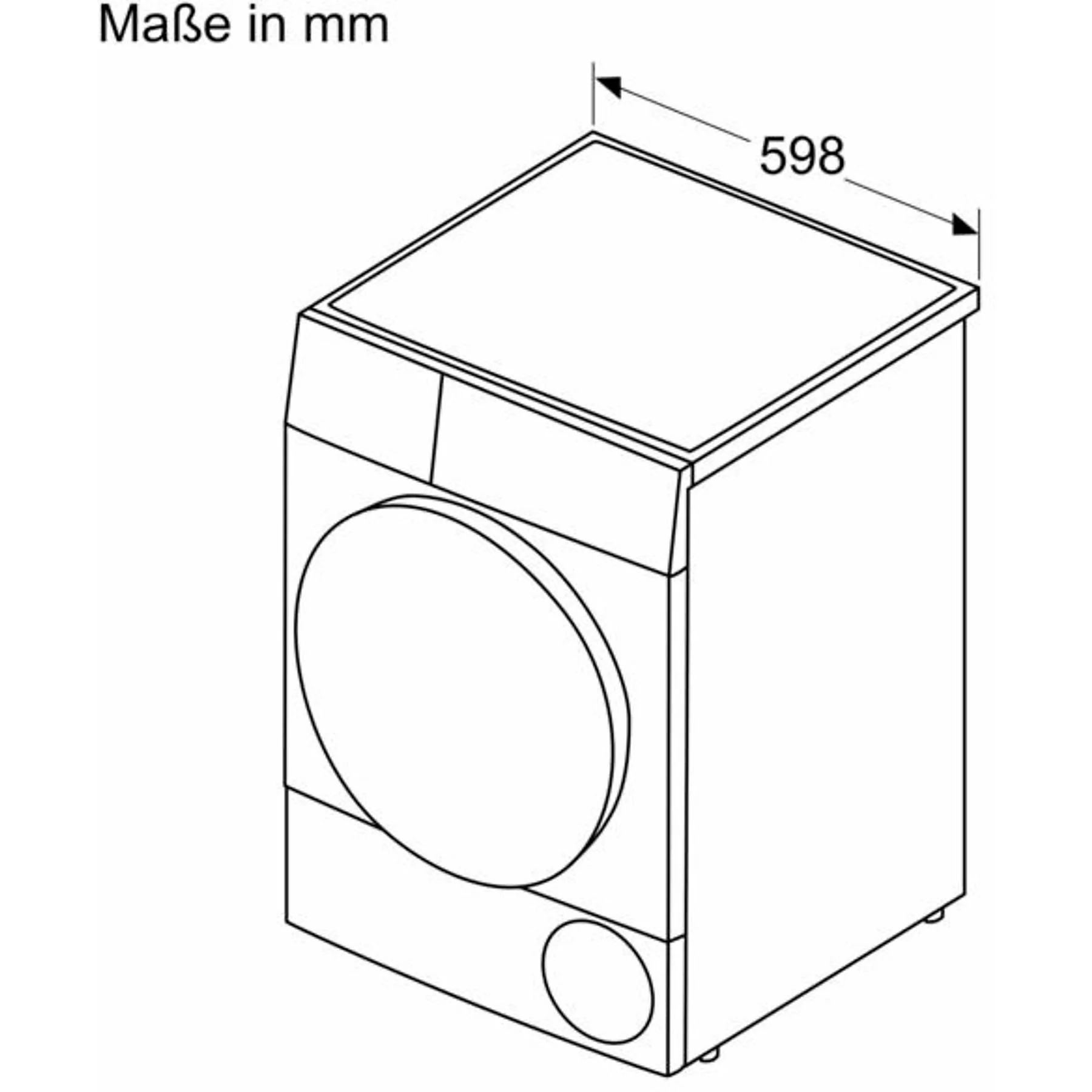 BOSCH WQG233D20 Trockner (8,0 kg, Weiß)