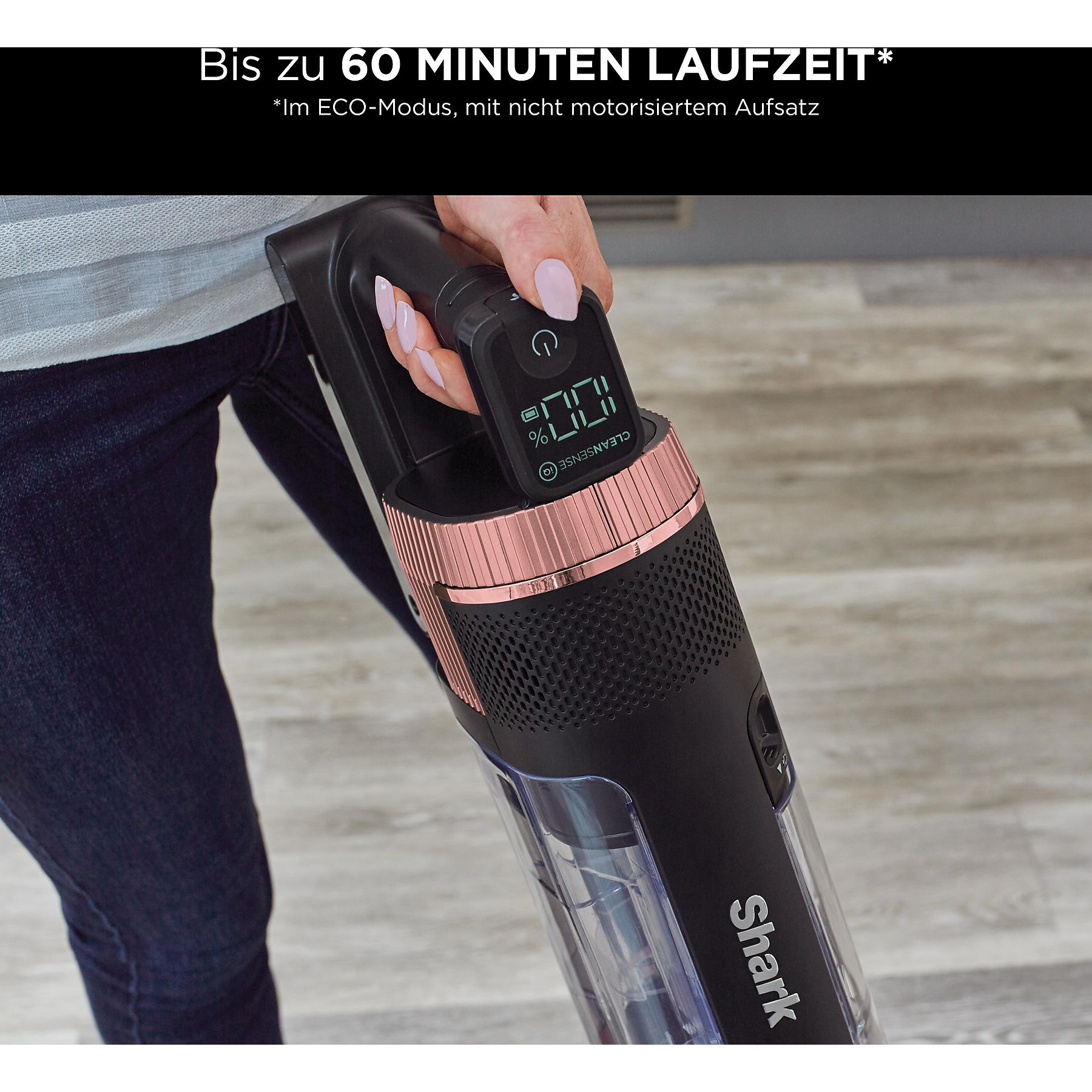 SHARK IZ400EU Stratos Stielsauger, Akkubetrieb, 80 Watt