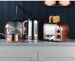 Dualit Paket 2 2er Toaster mit Brötchenaufsatz und Sandwichzange Kupfer