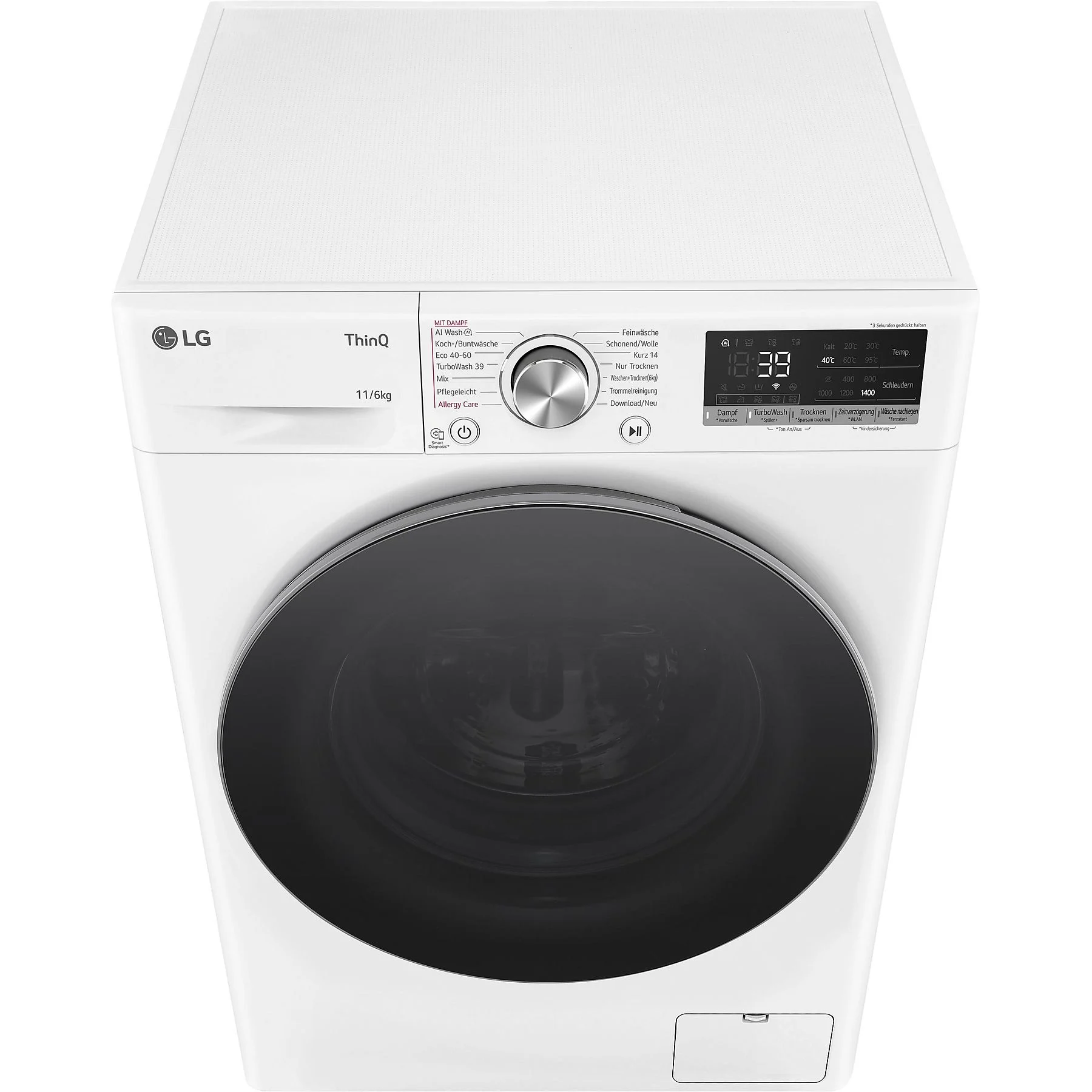LG W4WR70E61 Serie 7 Waschtrockner (11 kg / 6 kg, 1360 U/Min.)