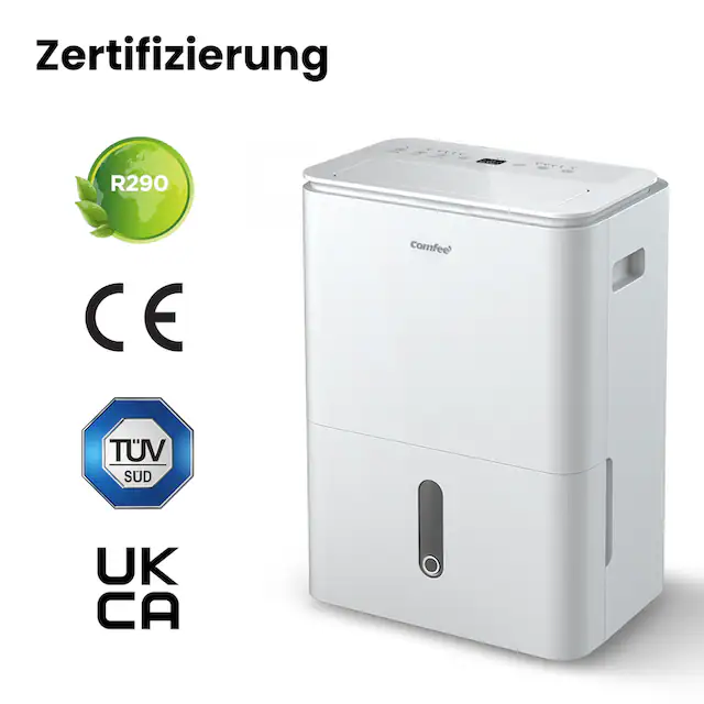 comfee Luftentfeuchter »»Easy Dry 16« geeignet für Räume mit bis zu 32 m²«, Entfeuchtung 16 l/Tag, mit Trocknermodus, App -und Sprachsteuerung