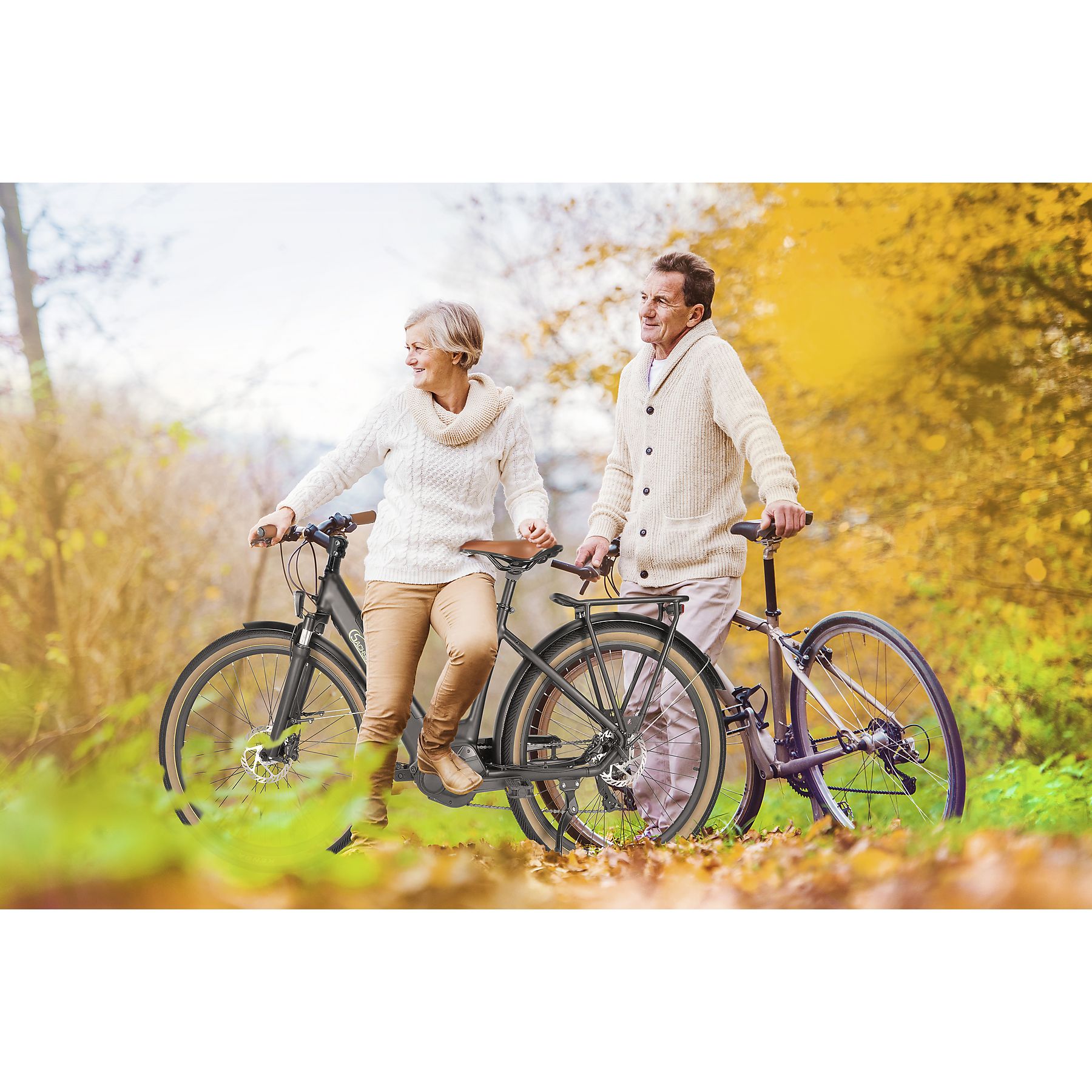 Sachsenrad E-Bikes E-SUV Citybike C5 Centro mit Alarmsystem schwarz