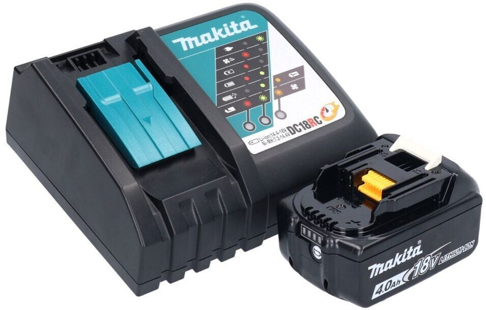 Makita DUB 187 RM Akku Laubbläser und Laubsauger 18 v Brushless + 1x Akku 4,0 Ah + Ladegerät