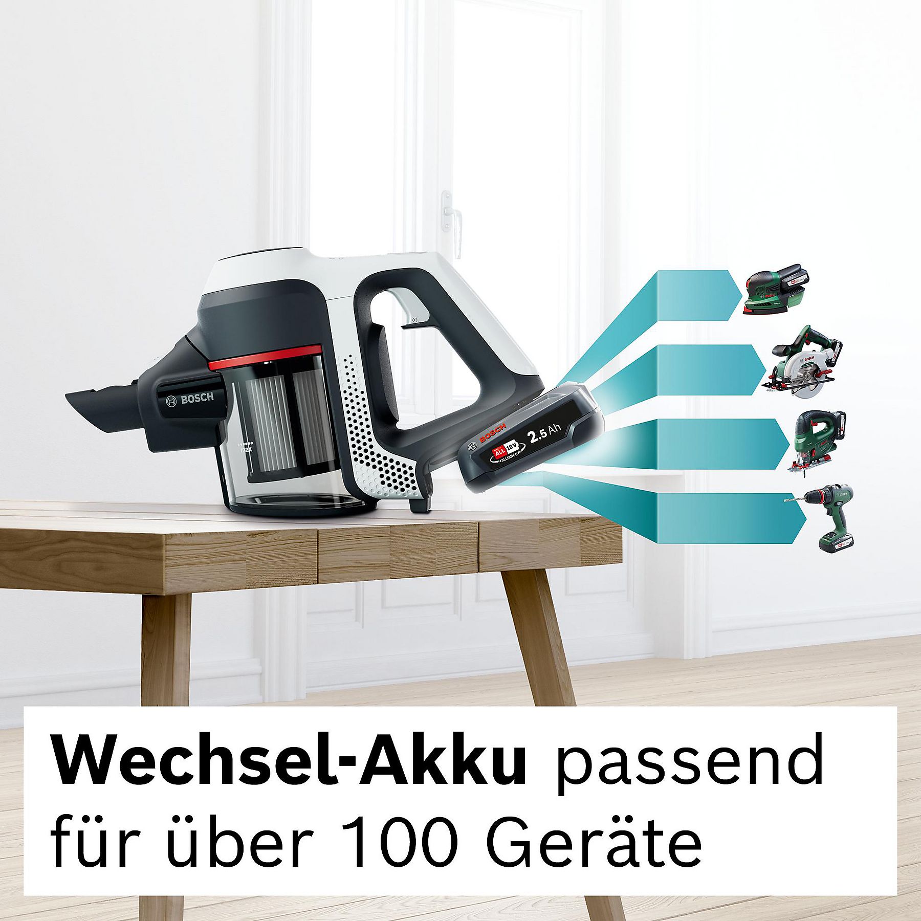 BOSCH BCS611AM Unlimited Serie 6 Stielsauger, Akkubetrieb, 18 Volt