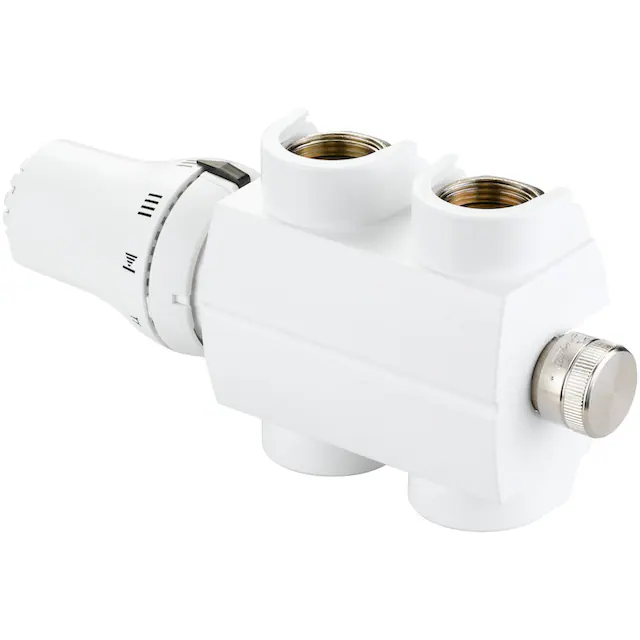 Sanotechnik Heizkörperthermostat »Badheizkörper-Regler«, eckig, Anschluss mittig-unten, mit Thermostatkopf