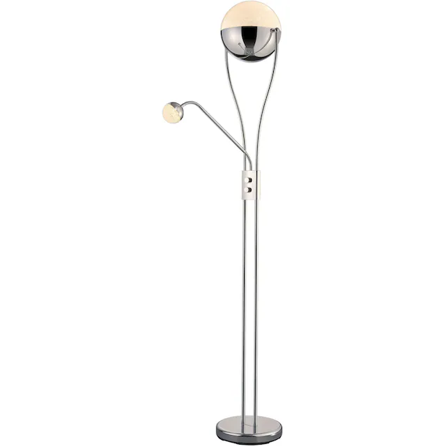 TRIO Leuchten LED Stehlampe »Chris«, 2 flammig, Leuchtmittel LED-Modul | LED fest integriert, Schalter,Getrennt schaltbar,integrierter Dimmer,Flexibel