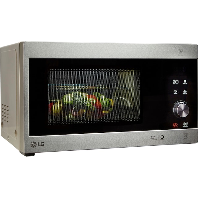 LG Mikrowelle »MH 6565 CPS«, Grill, 1000 W, Smart Inverter Technologie, echte Glasfront