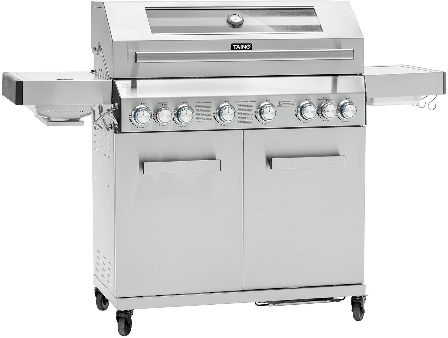 Taino Platinum Yamara 6+2 Gasgrill silber