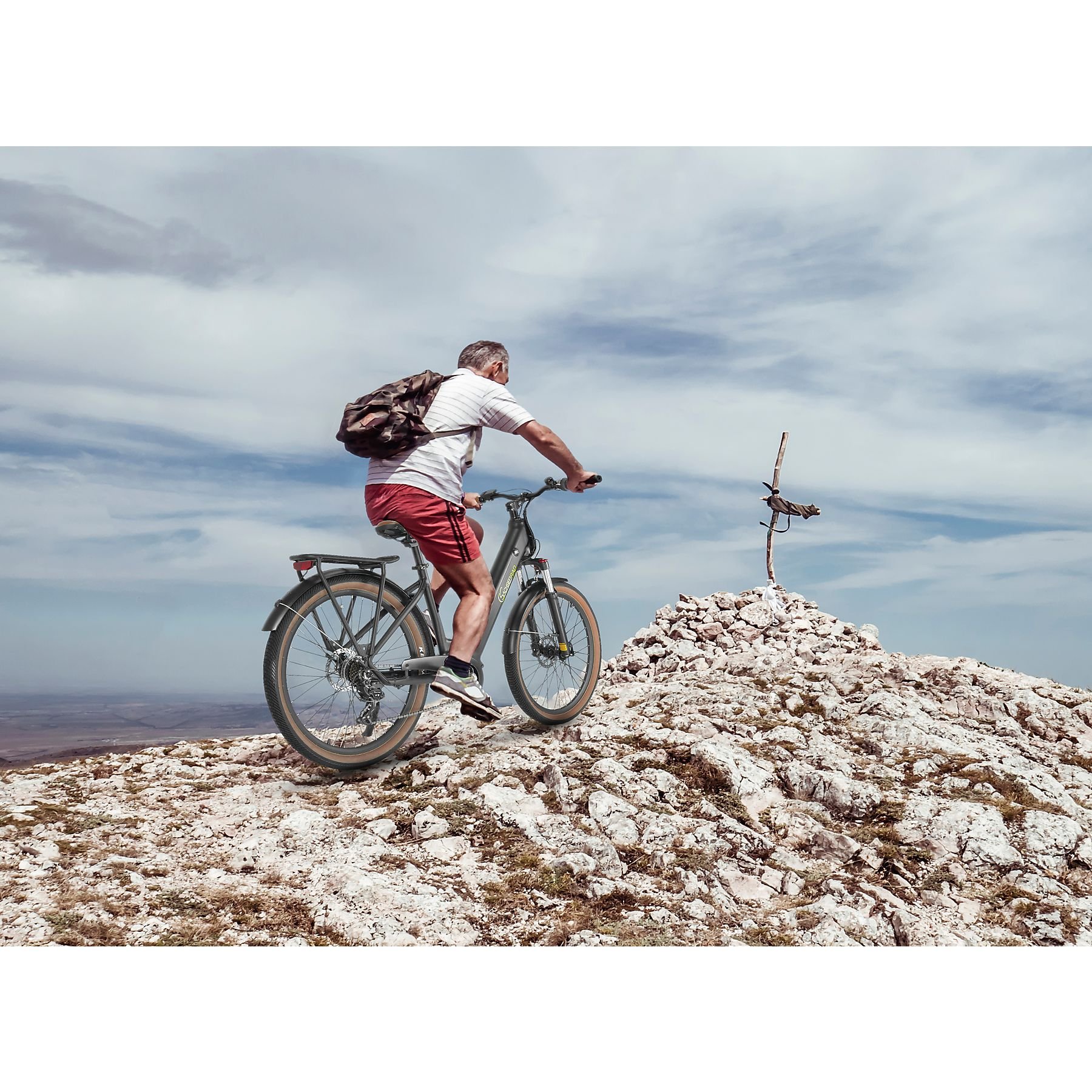 Sachsenrad E-Bikes E-SUV Citybike C5 Centro mit Alarmsystem schwarz