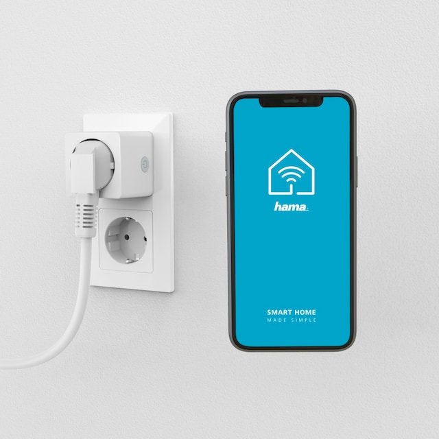 Hama WLAN-Steckdose »WLAN-Steckdose mit App (kompakte, smarte Steckdose, Apple Home, 3680W)«