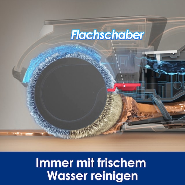 Tineco Nass-Trocken-Sauger »iFLOOR 5, automatische Selbstreinigung, Kantenreinigung«, 35 Min Akku, Tierhaarfilter, Hartbodenreiniger, Doppeltank