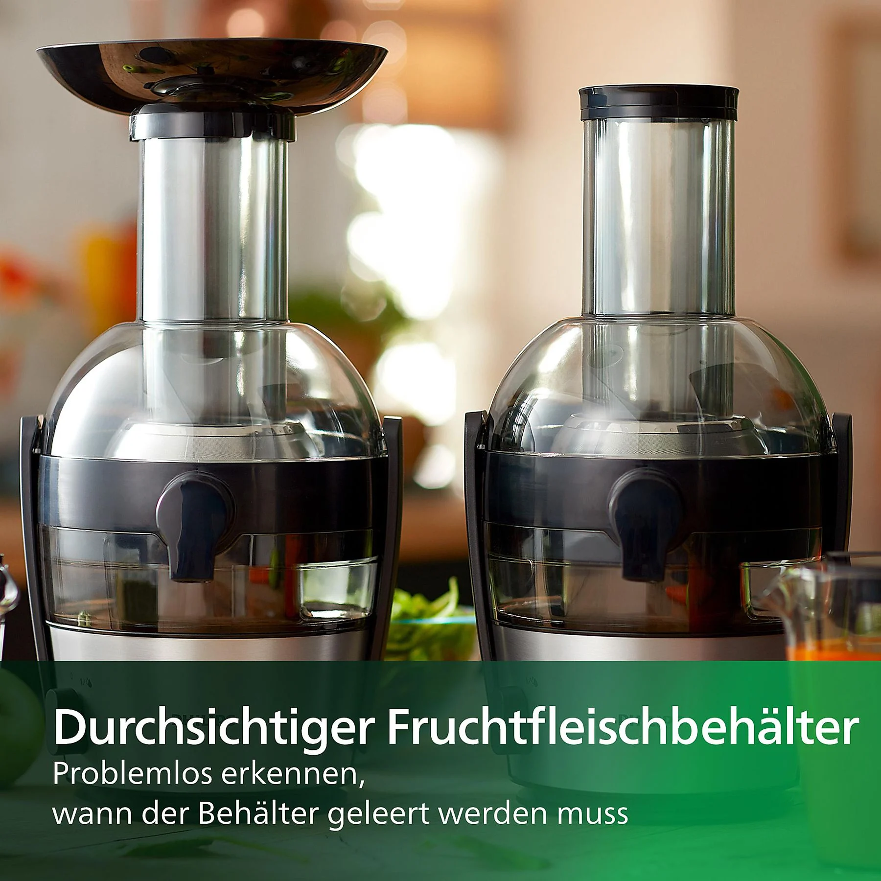 PHILIPS HR1856/70 Viva Collection 0.8L, QuickClean, XL-Einfüllöffnung, Entsafter 800 Watt, Schwarz