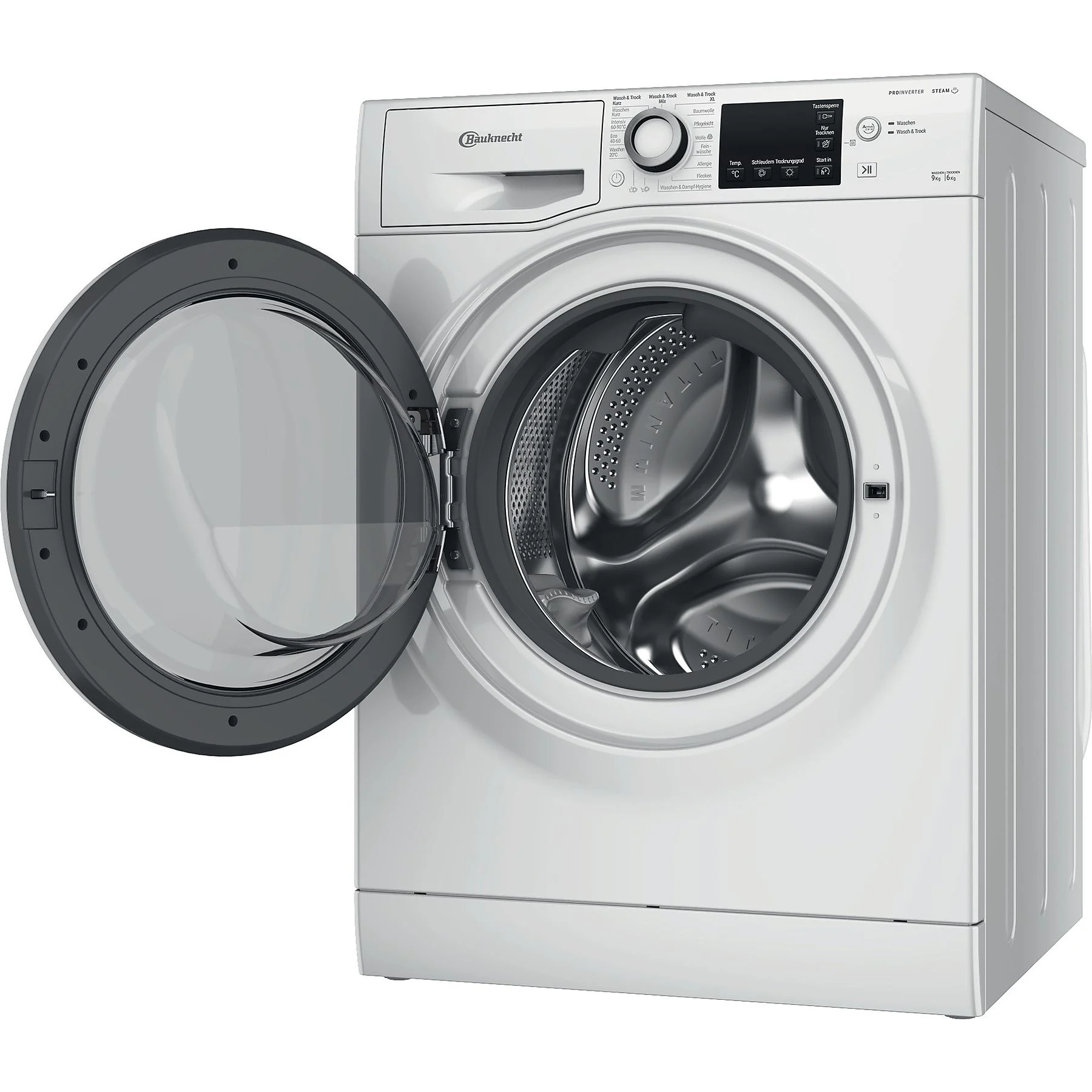 BAUKNECHT WATK Sense 96 41 N Waschtrockner (9 kg / 6 kg, 1351 U/Min.)