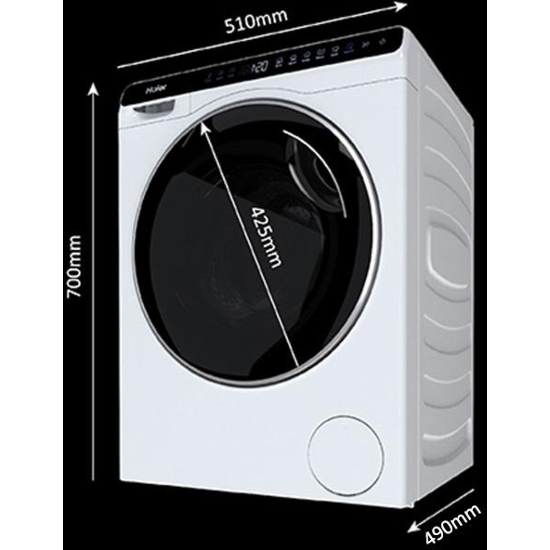 HAIER HW50-BP12307 MINI-WASHER Waschmaschine (5 kg, 1200 U/Min., A)
